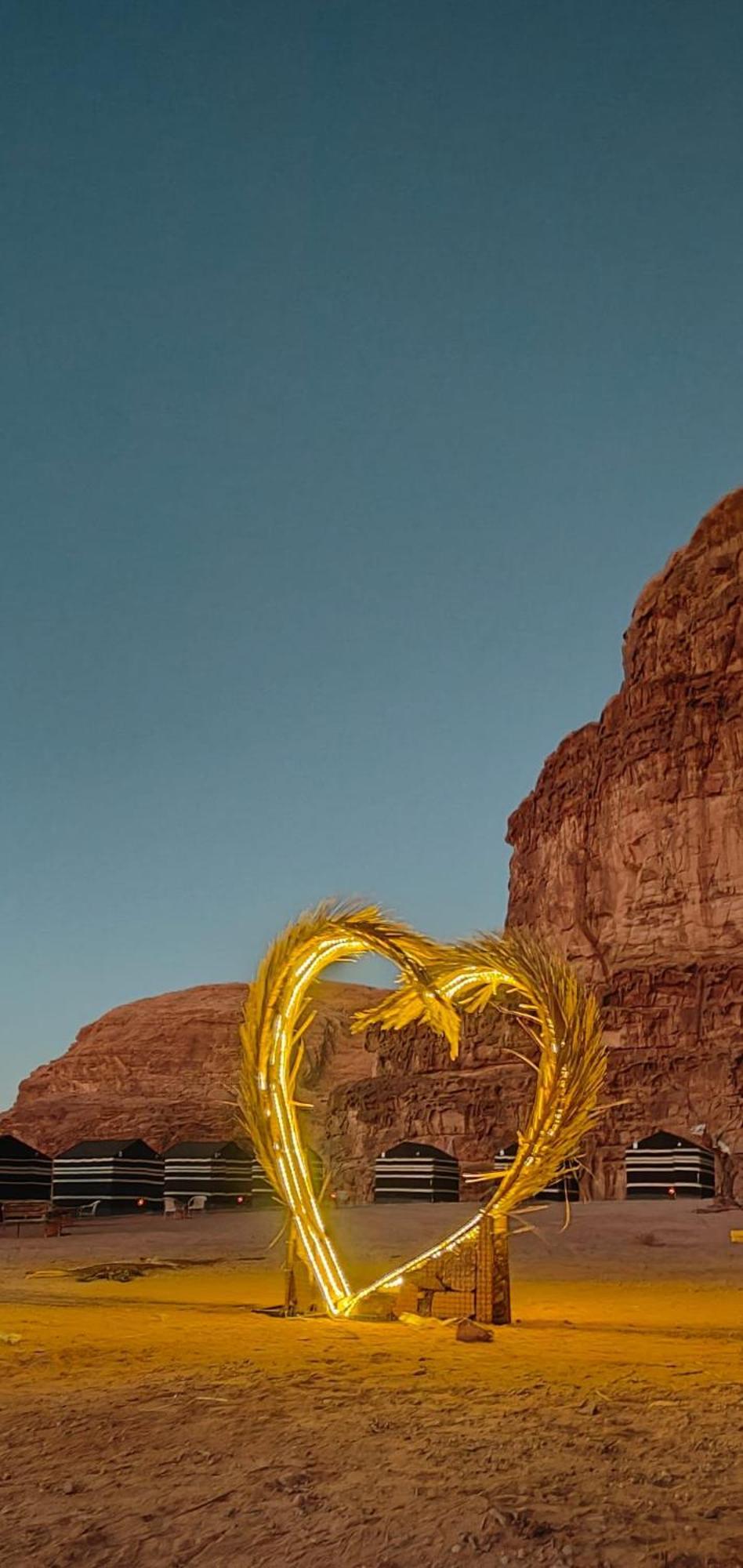 Wadi Rum Desert Heart Camp Extérieur photo