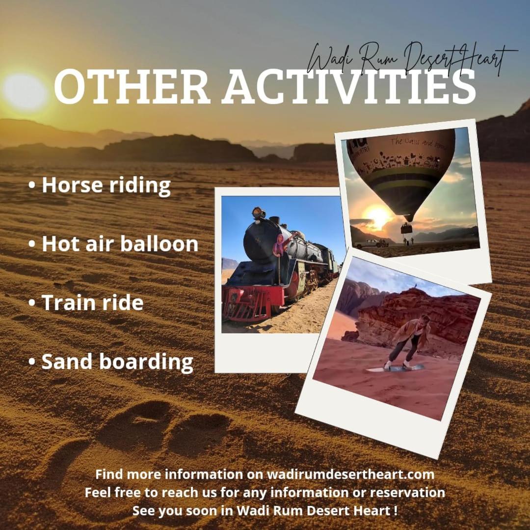 Wadi Rum Desert Heart Camp Extérieur photo