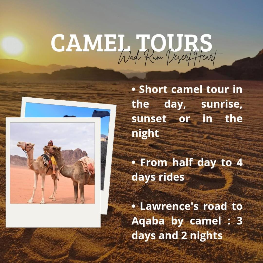 Wadi Rum Desert Heart Camp Extérieur photo